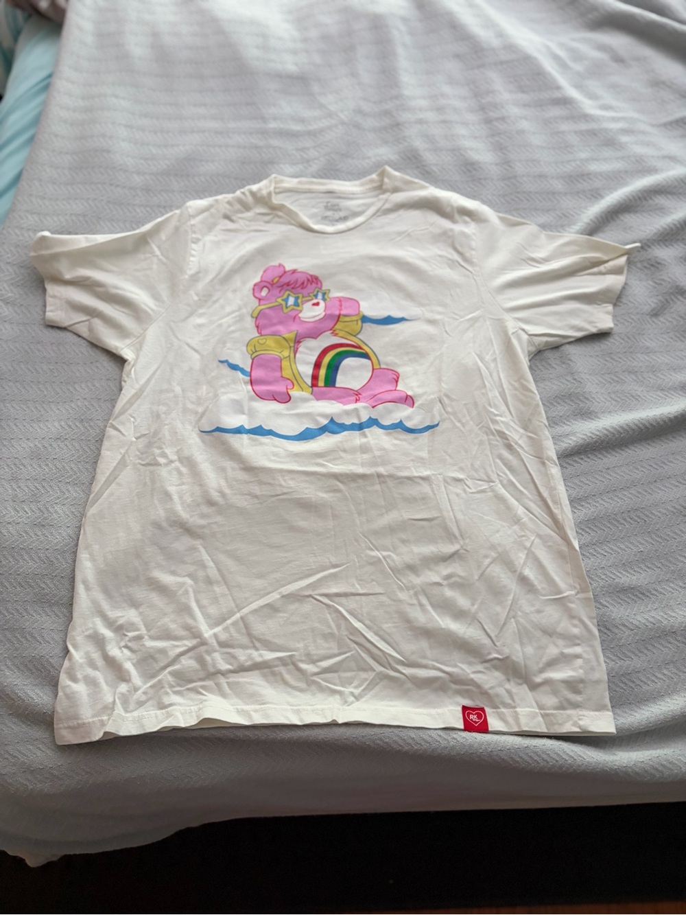 Retrokid White Graphic Care Bear T-Shirt Unisex XL